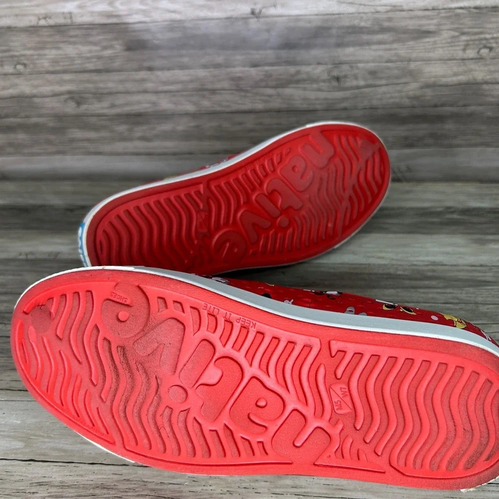 Native Disney Minnie Mouse Jefferson Slip-on Shoe Size Womens 7‎ Mens 5 Red